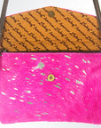 American Darling Women's Envelope Bag Western Hair On Genuine Leather Handbag and Ladies Purse