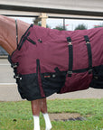 Hilason 1200D Turnout Light Winter Waterproof Rain Sheet Horse Sheet Black