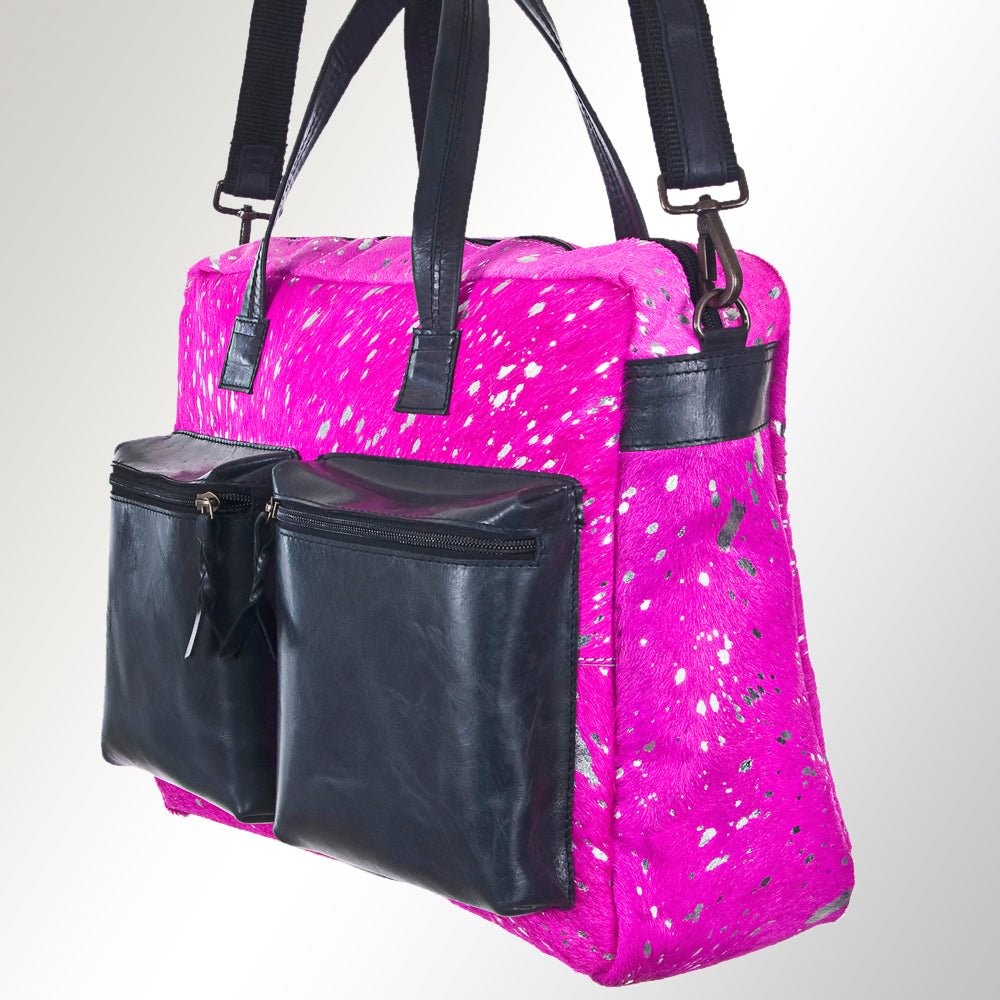 Hair On Leather Western Style Women's Briefcase