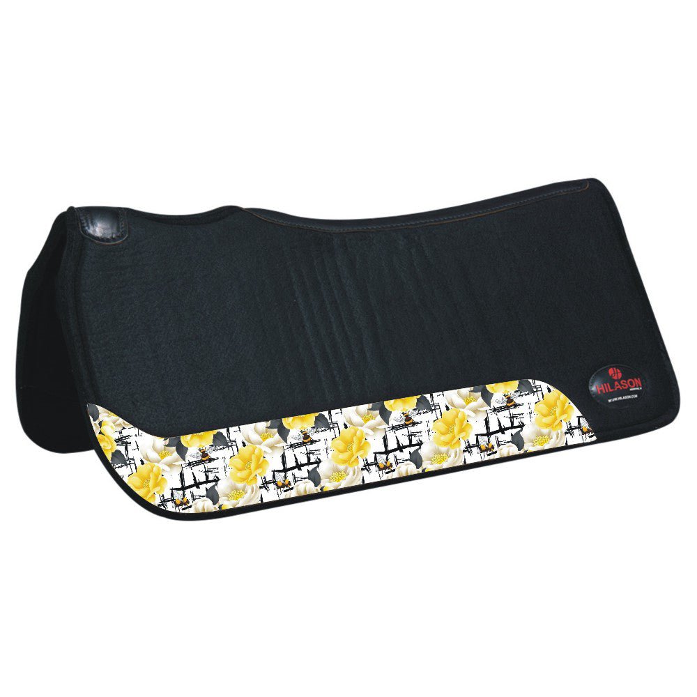 HILASON 31 In X 30 In Western Horse 100% Wool Felt Saddle Pad