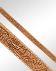 American Darling ADBT101-48 Hand Tooled Genuine Leather Crossbody Handle Strap For Bags
