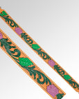 American Darling ADBT110-48 Hand Tooled Genuine Leather Crossbody Handle Strap For Bags