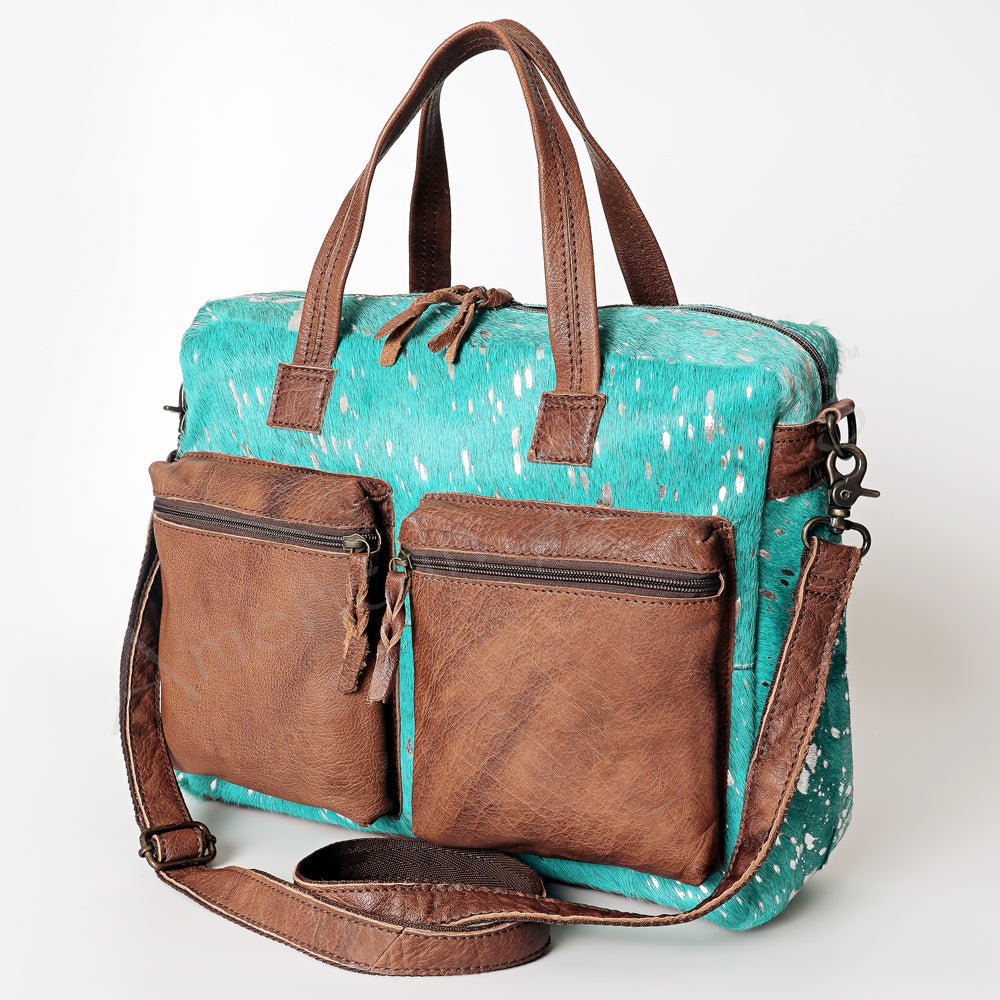 Hair On Leather Western Style Women's Briefcase