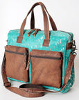 Hair On Leather Western Style Women's Briefcase