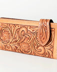 American Darling ADBG447 Wallet Hand Tooled Genuine Leather Women Bag Western Handbag Purse