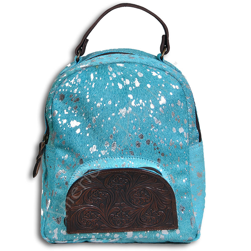 American Darling Hand Tooled Hair On Genuine Leather Women Bag Western Handbag Purse