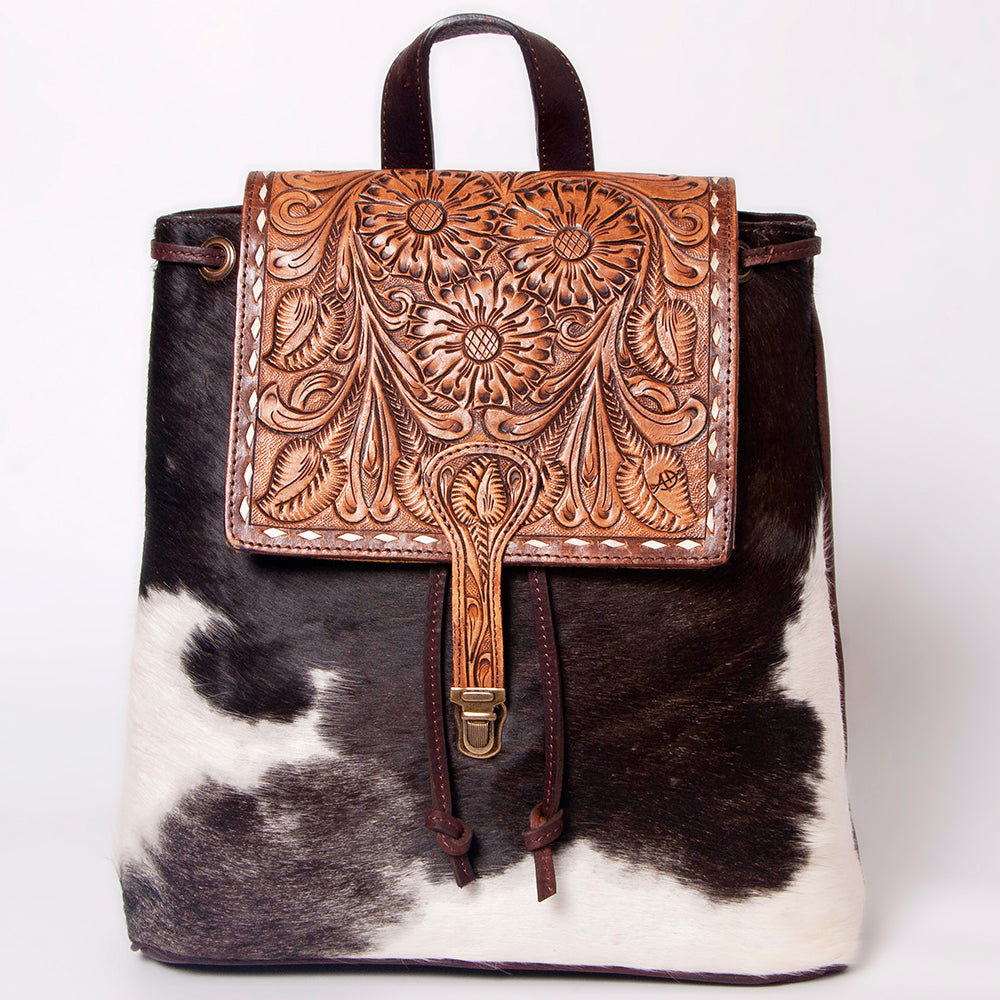 ADBGZ102 American Darling Hand Tooled Hair On Genuine Leather Women Bag Western Handbag Purse