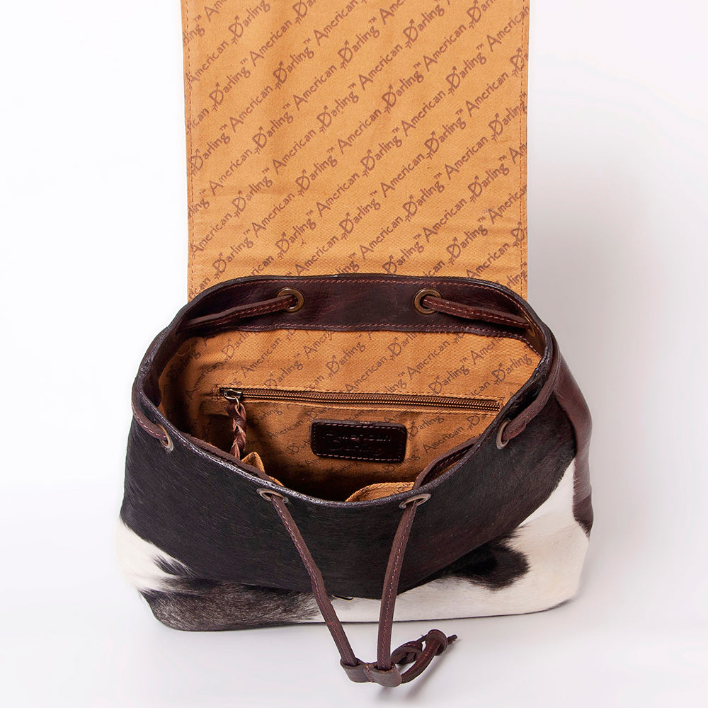ADBGZ102 American Darling Hand Tooled Hair On Genuine Leather Women Bag Western Handbag Purse