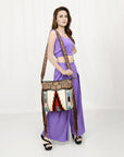 American Darling ADBGZ104 Signature Crossbody Hand Tooled Saddle Blanket Genuine Leather Women Bag Western Handbag Purse