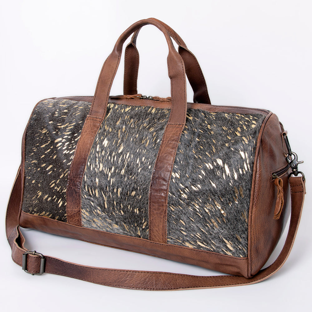 American Darling Women's Duffel Bag Western Hair On Genuine Leather Handbag and Ladies Purse