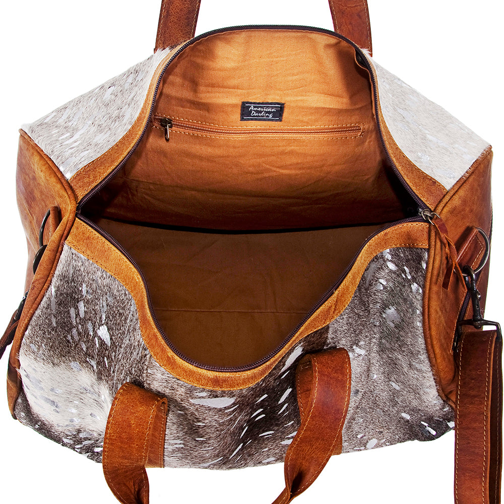 ADBGS174BRAHACSL American Darling Hair On Genuine Leather Women Bag Western Handbag Purse