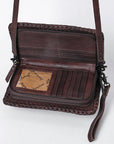 American Darling Organiser Bag Handcrafted from Crocodile Embossed Genuine Leather with YKK Zipper and Detachable Strap