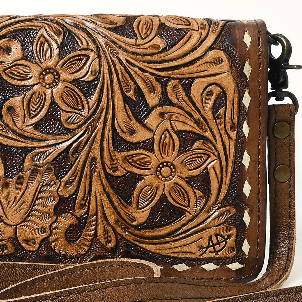 American Darling ORGANISER Upcycled Wool Genuine Leather women bag western handbag purse
