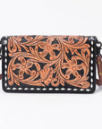 American Darling Organizer Saddle Blanket Genuine Leather Western Women Bag Handbag Purse | for Cute Travel