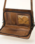 American Darling ORGANISER Upcycled Wool Genuine Leather women bag western handbag purse