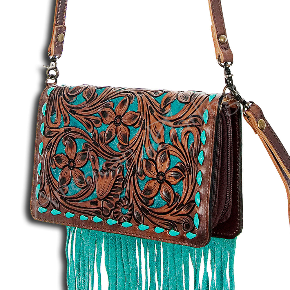 American Darling Organiser Hair On Genuine Leather women bag western handbag purse