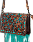 American Darling Organizer Hair On Genuine Leather Western Women Bag Handbag Purse | for Cute Travel