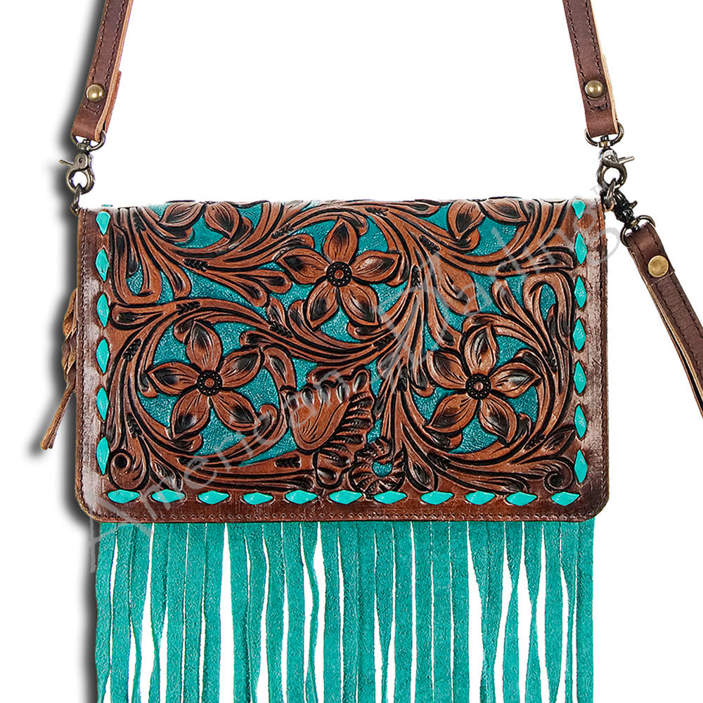 American Darling Organizer Hair On Genuine Leather Western Women Bag Handbag Purse | for Cute Travel
