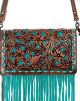American Darling Organizer Hair On Genuine Leather Western Women Bag Handbag Purse | for Cute Travel