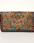 American Darling ORGANISER Upcycled Wool Genuine Leather women bag western handbag purse