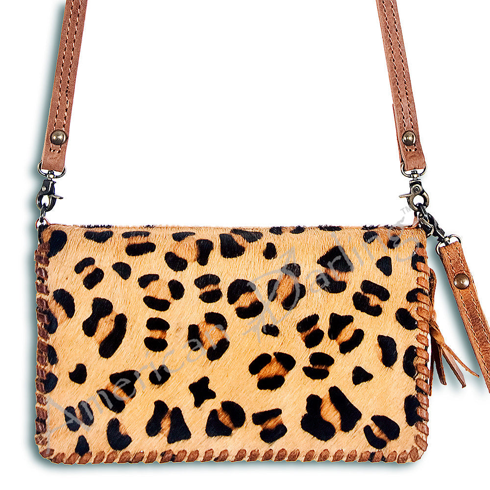 American Darling Organizer Hair On Genuine Leather Western Women Bag Handbag Purse | for Cute Travel