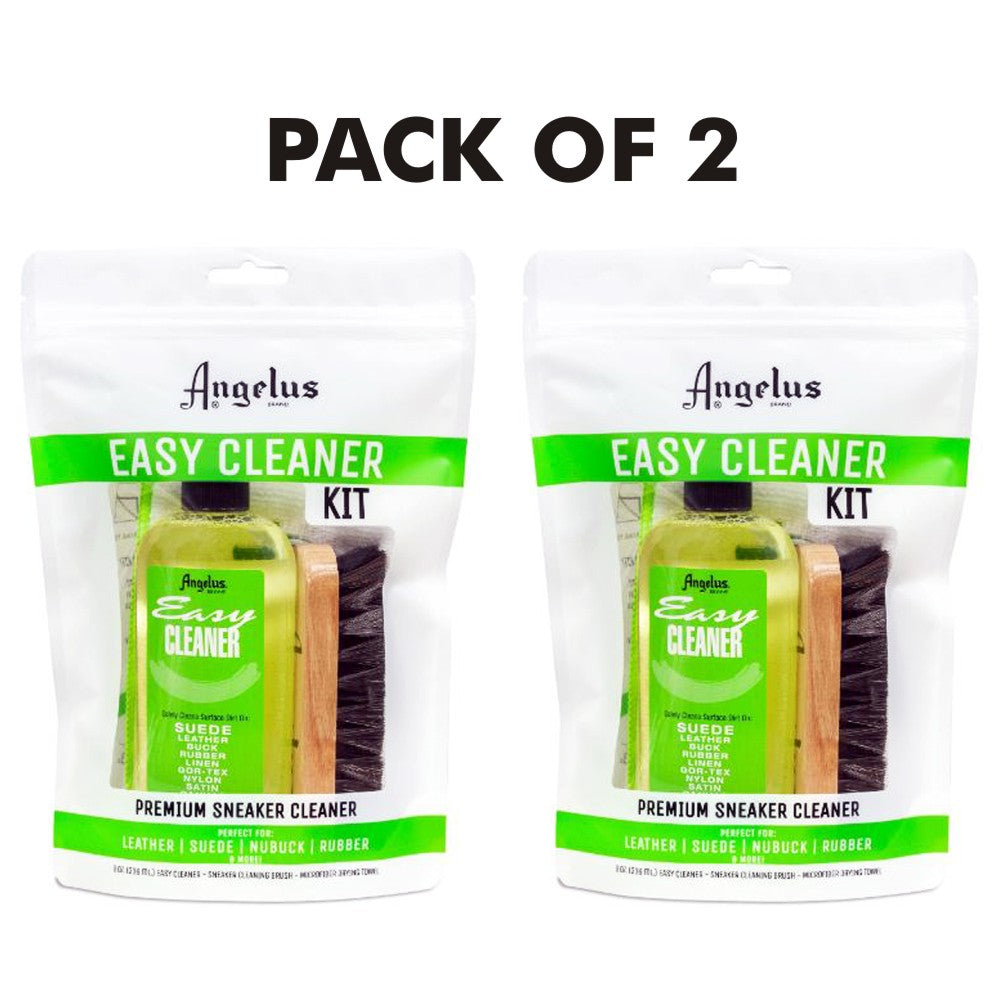 2 Pcs. Angelus Easy Cleaner Suede Cleaning Kit Shoe 8 Oz.