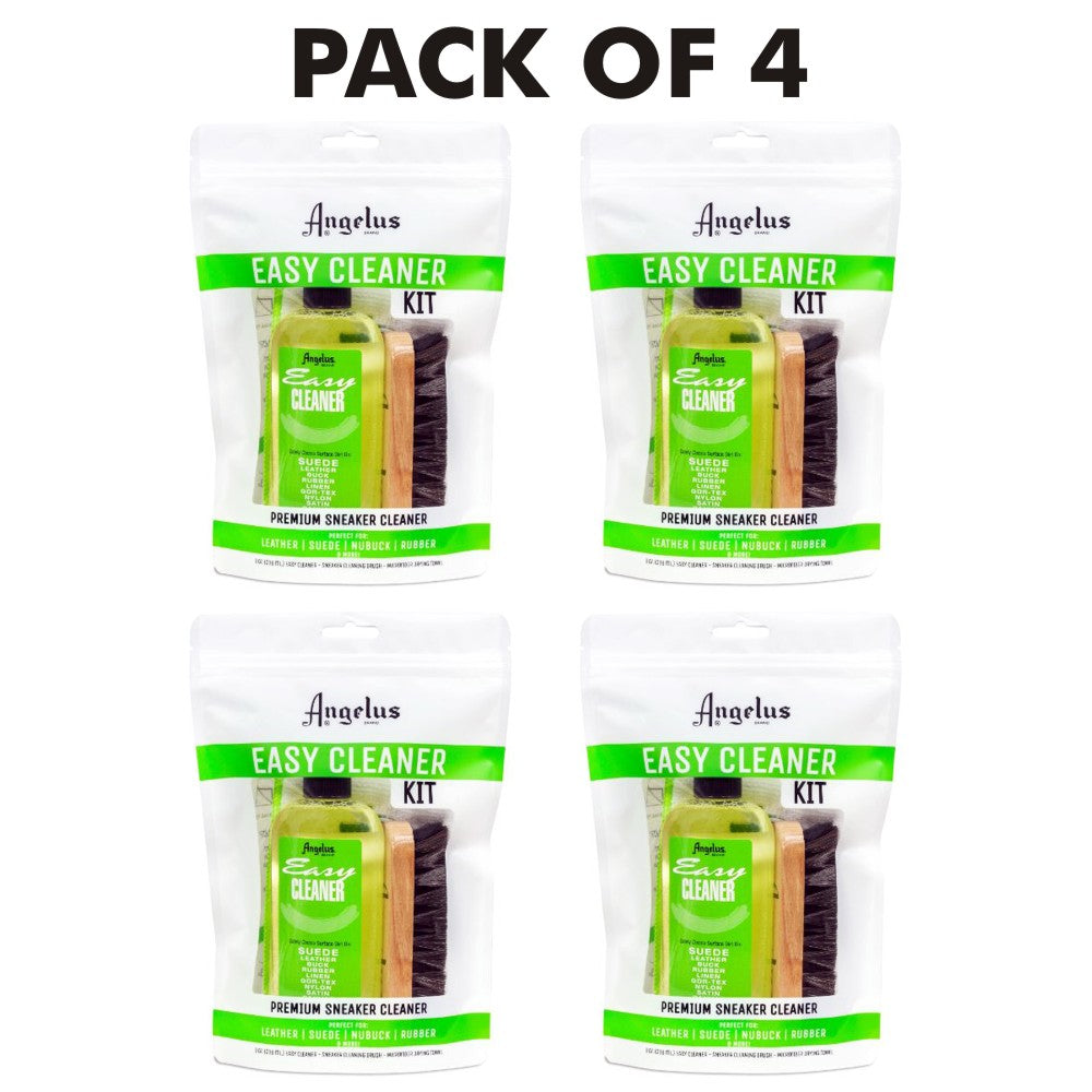 4 Pcs. Angelus Easy Cleaner Suede Cleaning Kit Shoe 8 Oz.