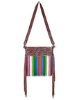 American Darling ADBGZ108R Signature Crossbody Hand Tooled Saddle Blanket Genuine Leather Women Bag Western Handbag Purse