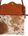 American Darling  Envelope Hand Tooled Hair On Genuine Leather Women Bag Western Handbag Purse