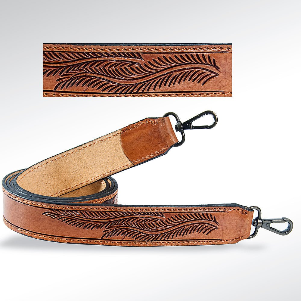 American Darling Hand Tooled Genuine Leather Crossbody Handle Strap for Bags Phone Keychain Wallet Purse Clutch Cellphone