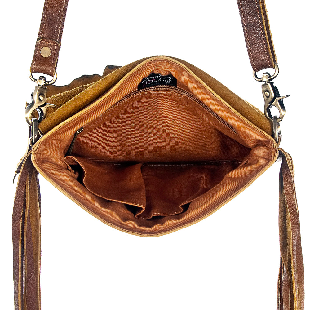 American Darling ADBGZ114 Cross Body Genuine Leather Women Bag Western Handbag Purse