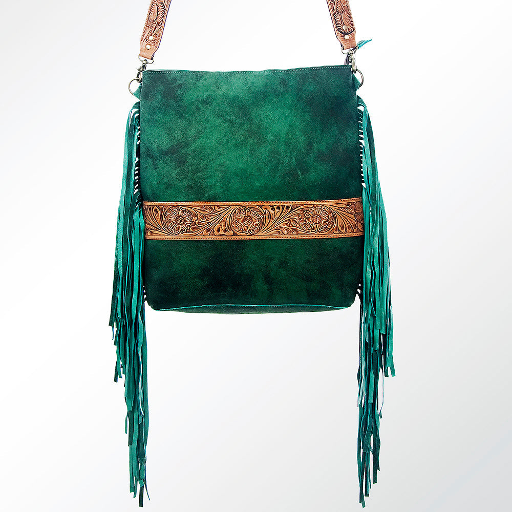 American Darling ADBGZ121 Large Crossbody Hand Tooled Genuine Leather Women Bag Western Handbag Purse