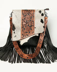 American Darling Cross Body I Hand Tooled Hair On Genuine Leather Women Bag Western Handbag Purse