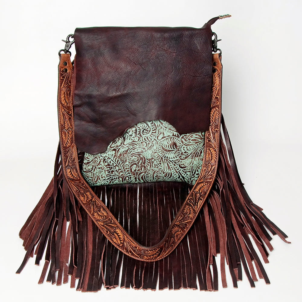 American Darling ADBGZ128 Large Crossbody Hand Tooled Genuine Leather Women Bag Western Handbag Purse