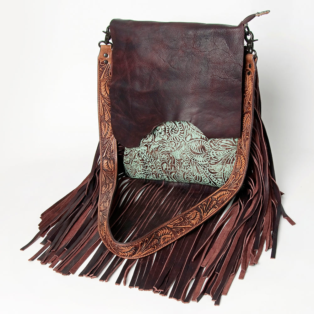 American Darling ADBGZ128 Large Crossbody Hand Tooled Genuine Leather Women Bag Western Handbag Purse