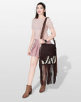 American Darling Cross Body Saddle Blanket Genuine Leather women bag western handbag purse