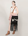 American Darling Cross Body Hair On Genuine Leather women bag western handbag purse