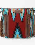 American Darling ADBGZ139G Signature Crossbody Hand Tooled Saddle Blanket Genuine Leather Women Bag Western Handbag Purse