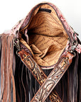 American Darling ADBGZ146 Messenger Hand Tooled Genuine Leather Women Bag Western Handbag Purse