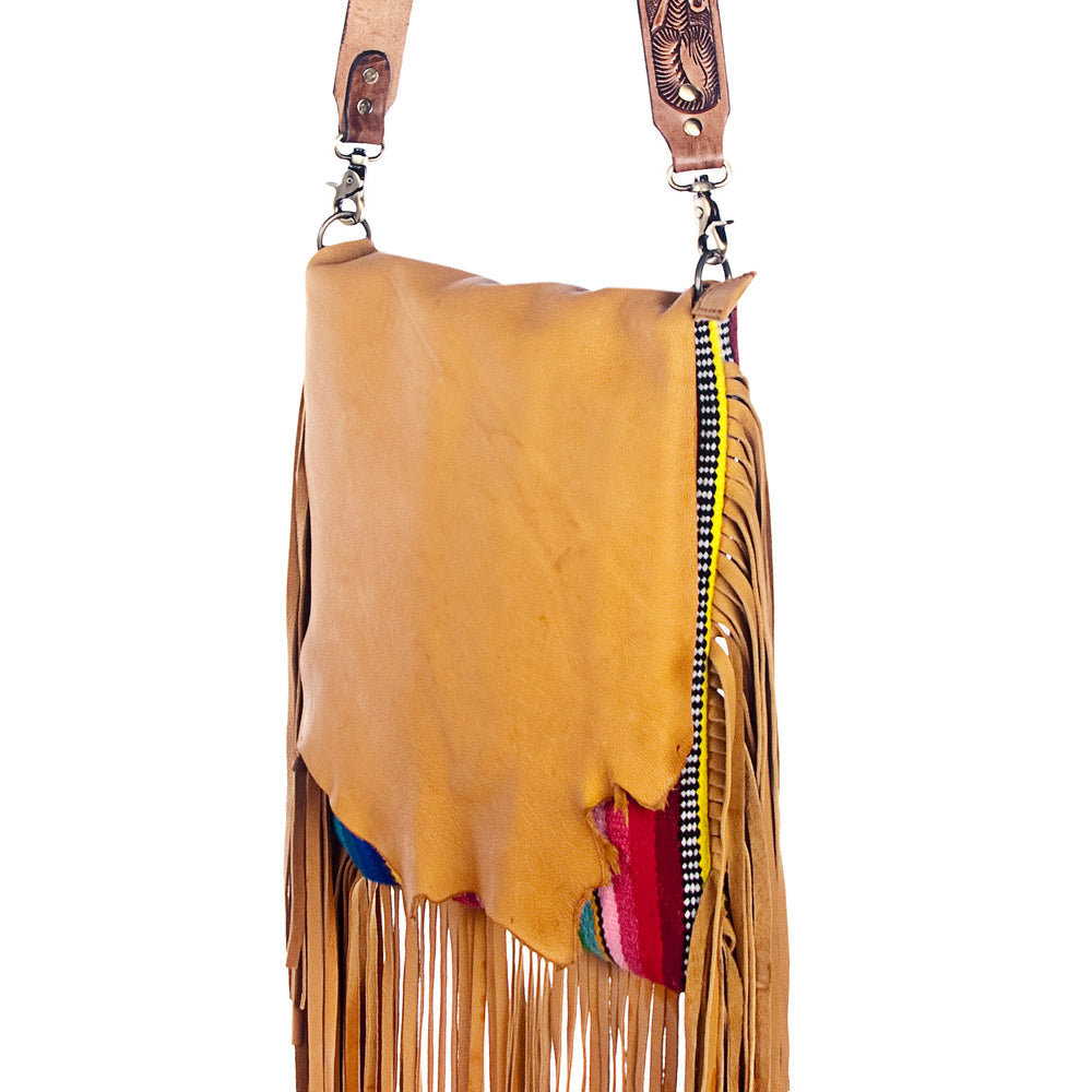 American Darling ADBGZ153 Messenger Saddle Blanket Genuine Leather Women Bag Western Handbag Purse