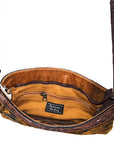 American Darling Small Crossbody Hand Tooled Hair On Genuine Leather Women Bag Western Handbag Purse