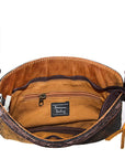 American Darling Small Crossbody Hand Tooled Hair On Genuine Leather Women Bag Western Handbag Purse