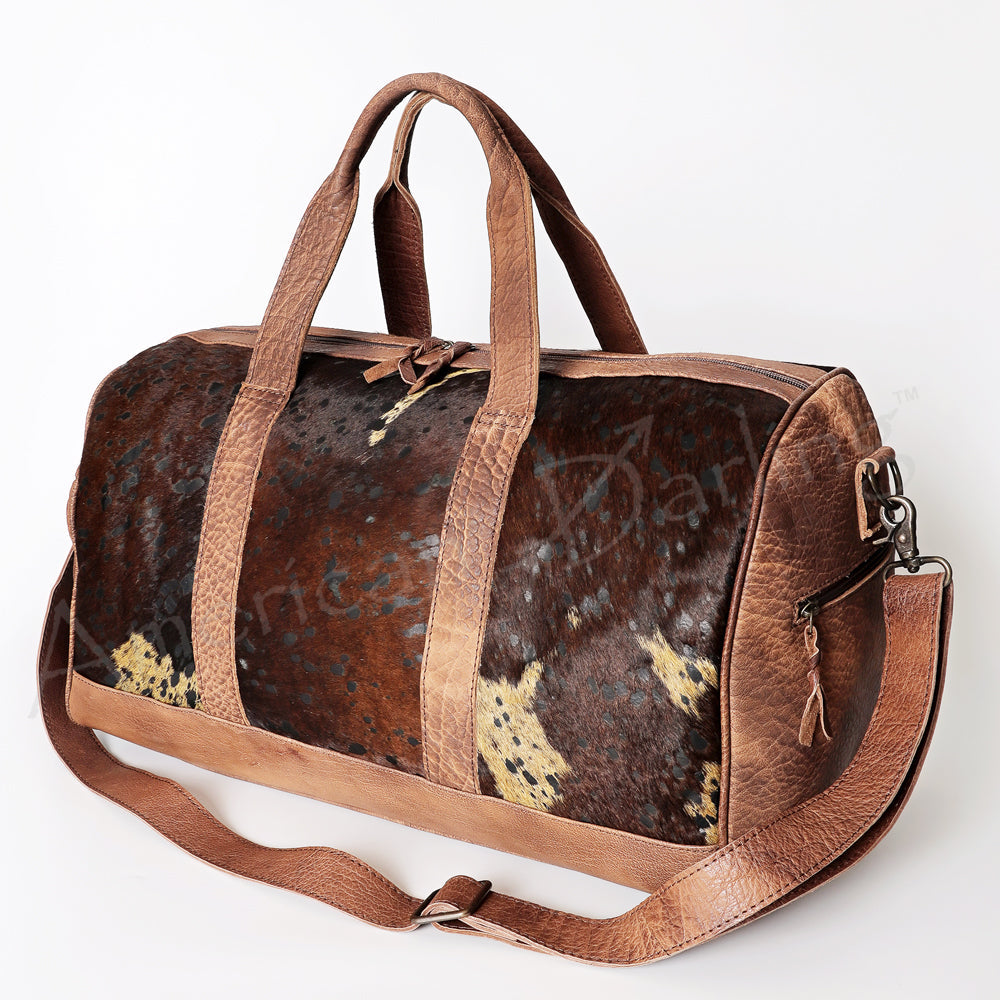 American Darling Women's Duffel Bag Western Hair On Genuine Leather Handbag and Ladies Purse