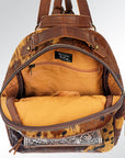American Darling Hand Tooled Hair On Genuine Leather Women Bag Western Handbag Purse