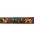 American Darling ADBRF121 Hand tooled carved Genuine Leather Bracelet women