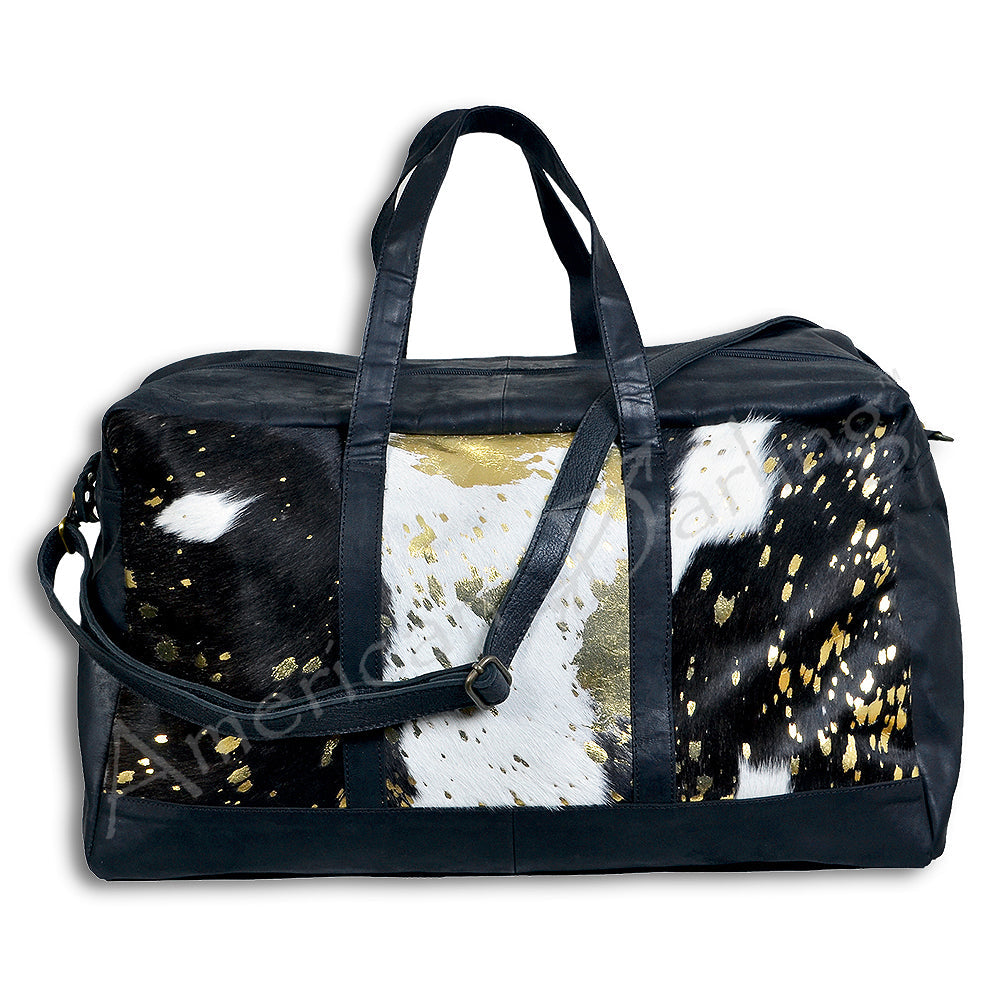 American Darling Women's Duffel Bag Western Hair On Genuine Leather Handbag and Ladies Purse