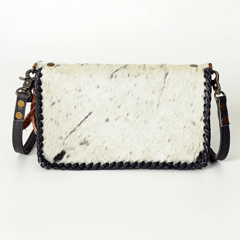 American Darling ORGANISER Upcycled Wool Genuine Leather women bag western handbag purse