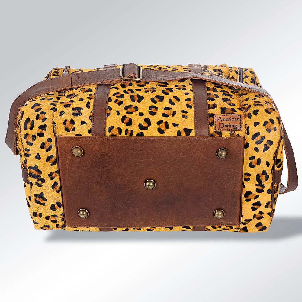 American Darling Duffel Hair On Genuine Leather Women Bag Western Handbag Purse