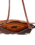 American Darling ADBGD103 Envelope Hand Tooled Hair-On Genuine Leather Women Bag Western Handbag Purse