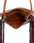 American Darling ADBGD104 Clutch Hand Tooled Hair-On Genuine Leather Women Bag Western Handbag Purse